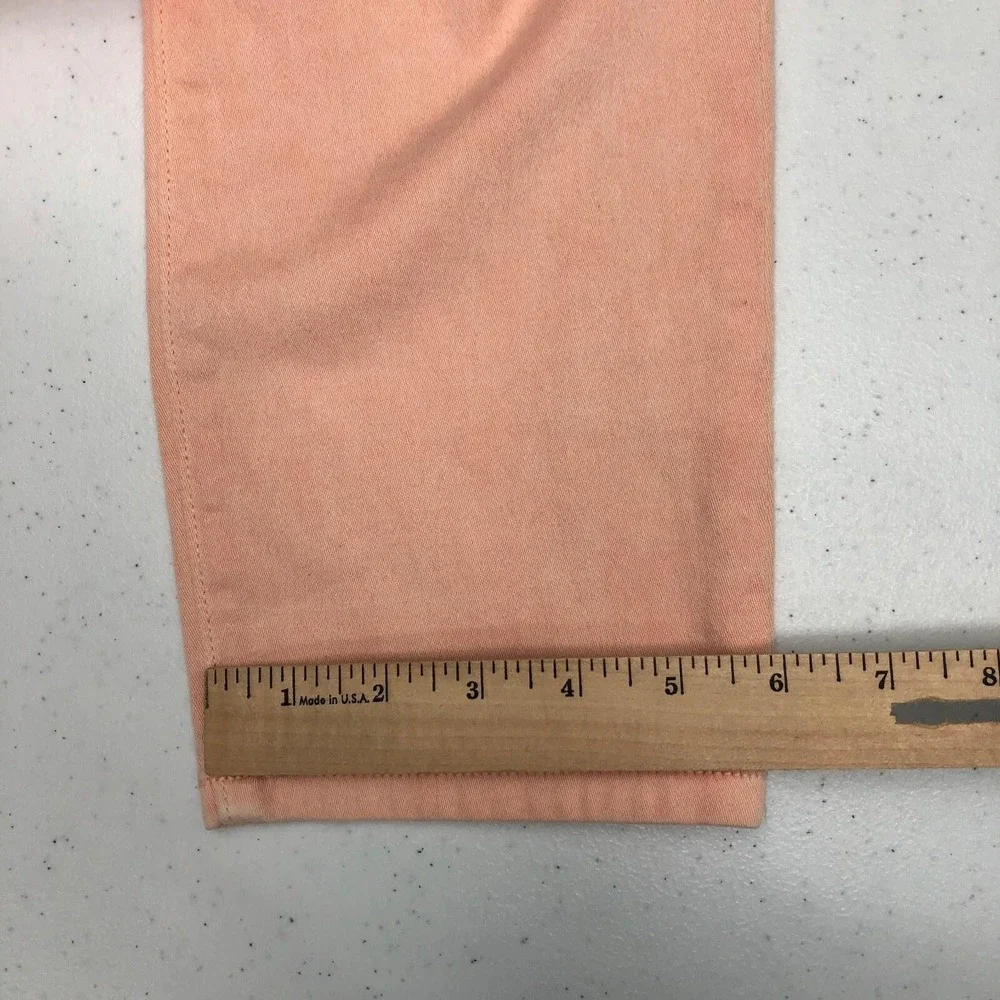 Michael Kors Pants Womens 10 Pink Izzy Cropped Skinny Jeans Stretch Casual Peach